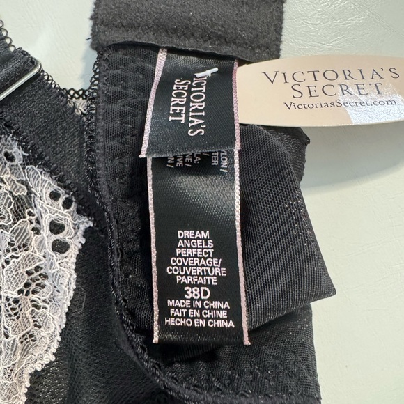Victoria's Secret Black and Pink Lace Bra - Picture 5 of 7